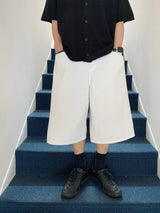 Suzuka White Bermuda Denim Pants