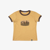 Horses Graphic Tee_Mustard
