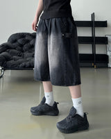 Dera Side Snap Bermuda Denim Pants