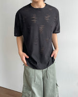 Vintage Crack Short-Sleeved T-Shirt