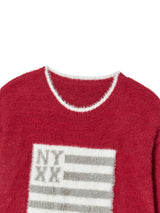 NYX FLAG KNIT RED