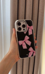 ピンク ボウ iPhoneケース