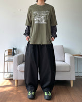 Pintuck Balloon Sweat Pants