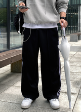 Kuiper Daily Double Row Track Banding Wide Pants