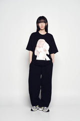 25SS OVERSIZE JOGGER PANTS BLACK