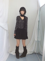 vintage knit lace skirt