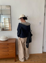 リューコンチェックフリルショートジャケット