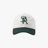 Stranger STR Embroidery Baseball Cotton Cap (Cream)