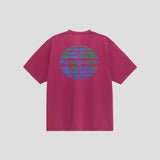 アースサークルロゴTシャツ - PLUM