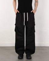 Metal Cotton Cargo Pants Black