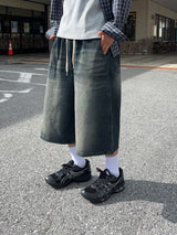 Washed Keyring Bermuda Pants (3 Colors)