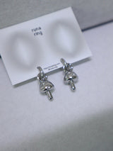muchroom ring earring