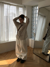ヘンシーチェック長袖シャツ