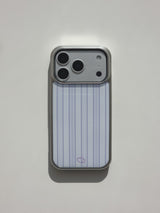 [MADE] Stripe Epoxy Silver Bumper Case [iPhone/Galaxy]