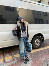 Grand Fur Hoodie Zip-Up Parka Jacket