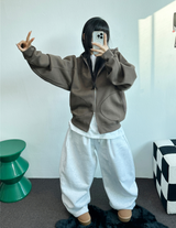 シープ/  ストリング 🐑ワイドビッグヒップバルーンロングパンツ🤍🩶🖤3カラー