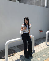 Minimal boots cut pants
