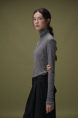 Boy wool half pants (Black)