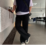 ジーニー366ストレートコットンバンディングワイドパンツ