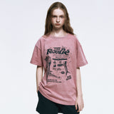 キャットフードピグメントTシャツ_ペールピンク