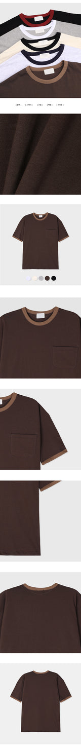 Lummet Color Scheme Pocket Boxy Fit Short Sleeve Tee