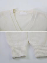 Pastel V-neck Alpaca Wool Cardigan (12color)