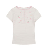 ルマ ファインストライプ スリムTシャツ