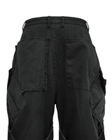 VTG BACK BOOTS CARGO SHORTS_BLACK