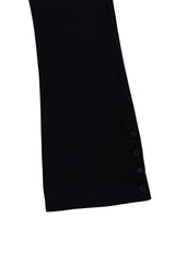[ID] Layered Leather Bootcut Pants (Black)