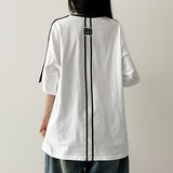 Patterned トラックライン半袖T