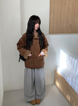 Manda Reversible Suede Fur Mustang