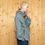 XJ132 CHECK WRINKLE WINDBREAKER (WARM GRAY)