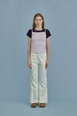 ラベルベーシックTシャツ_navy