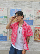 LAUL PAISELY SHORT SLEEVE SHIRT RED