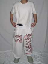 Lettering Eyelet Sweatpants(3c)