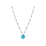 gleaming tiny star necklace [blue]