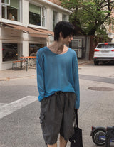 Lea Cut-Off Boat Neck Knit