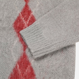 [Unisex] Mohair argyle cardigan(4color)