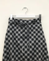 Mellow Chiffon Checkered Skirt (2 Colors)