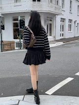 Clang wool striped cardigan