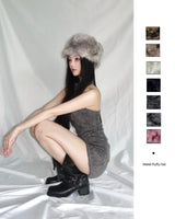 Metel fluffy hat