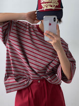 プレディペペミックスボーダー半袖Tシャツ (3color)
