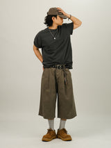 SE Cation Deep Pin-tuck Bermuda Pants