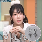 [SNSD Taeyeon Piercing] Love Planet Huggies Piercing - Silver Color