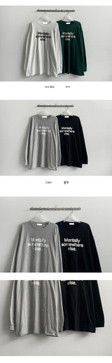 Melton lettering long-sleeve t-shirt