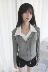 ブラックスパンドデニムショーツ