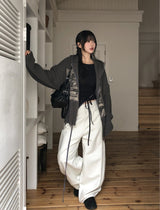 Cottie Flip Back Pocket Curved Cotton Pants