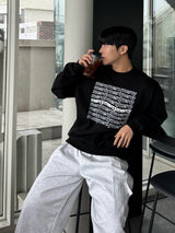 Snap cargo wide sweatpants
