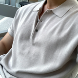 Air Cool Button Collar Short Pants Knit