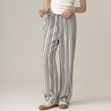 POPPY linen straight long pants [st.black]